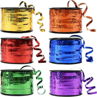 BEISHIDA 6 Assorted Colors Curling Ribbons Balloon String Ribbons by Beishida