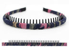 4-Pack Multi-colored Resin Teeth Hair Hoop Non-slip Comfortable Women's/Girls Fashion Headbands