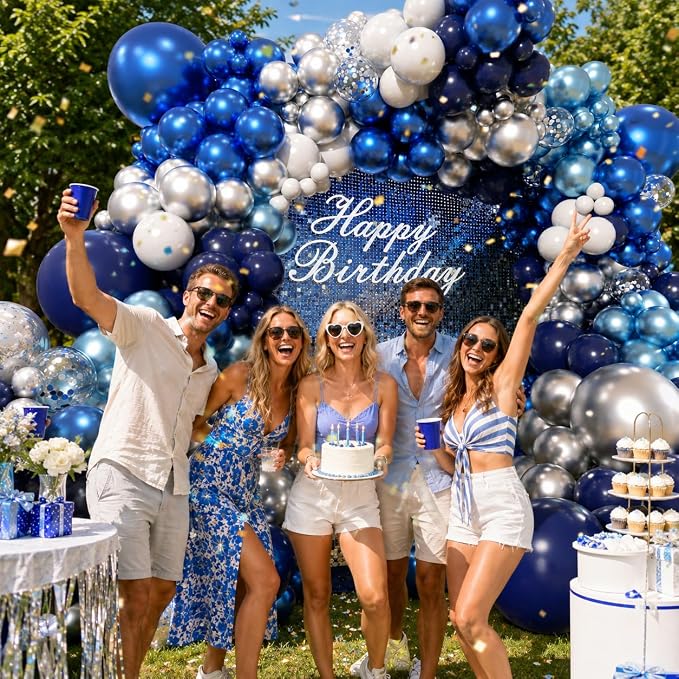 Blue Balloon Garland Arch Kit 169Pcs - Image 6