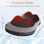 Papillon Shiatsu Back and Neck Massager with Heat, Deep Tissue Kneading,Electric Massage Pillow for Back,Shoulders,Legs,Foot,Body Muscle Pain Relief,Use at Home,Car,Office