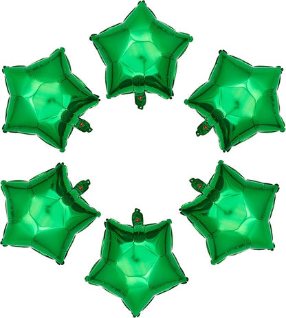 Green Star Shape Foil Balloon - Image 2