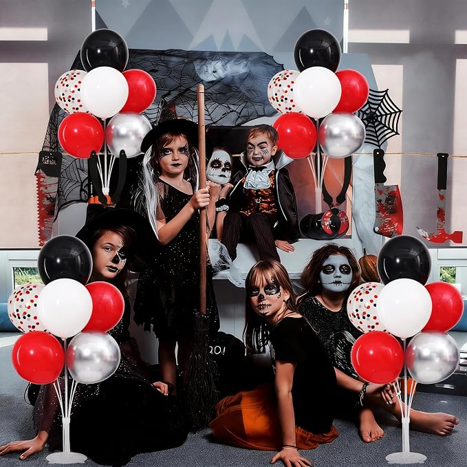 4 Sets Red Black Balloons Stand - Image 6