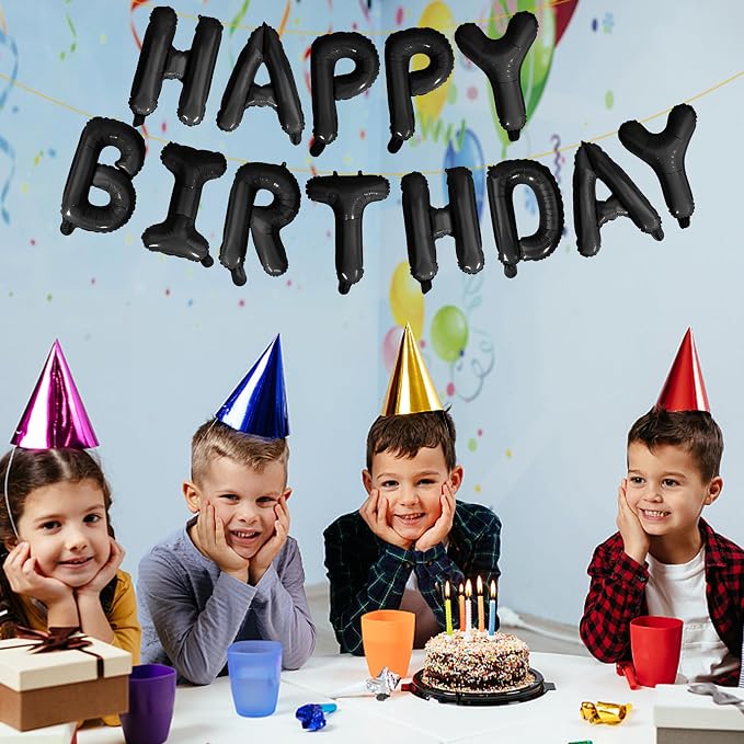 LIOZEOKUN Happy Birthday Balloon Letters 16 inch Mylar Foil Birthday Balloons - Image 3