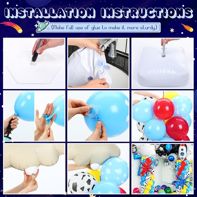 Kasyat 2 Sets Cartoon Party Balloon Column Stand Kit - Image 6