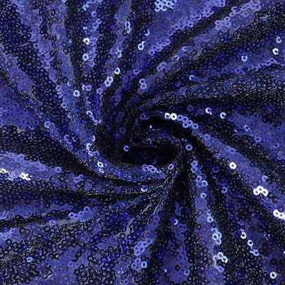 Eternal Beauty Navy Blue 3mm Sequin Backdrop 5x7 Ft - Image 9