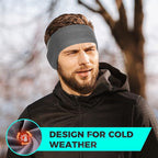 WTACTFUL Double-Layer Fleece Pro, Ear Warmers Muffs Cold Weather Winter Headband Ear Covers for Men Women Ski Running Cycling