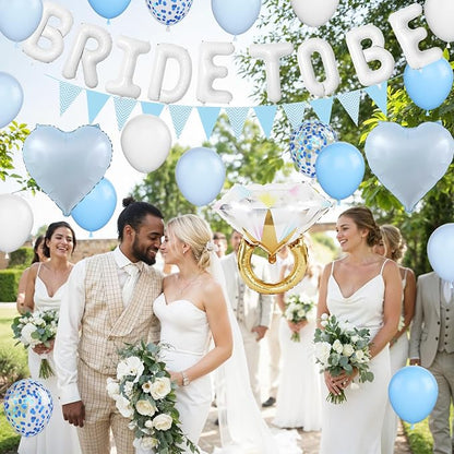 Blue White Bachelorette Party Decorations - Image 4