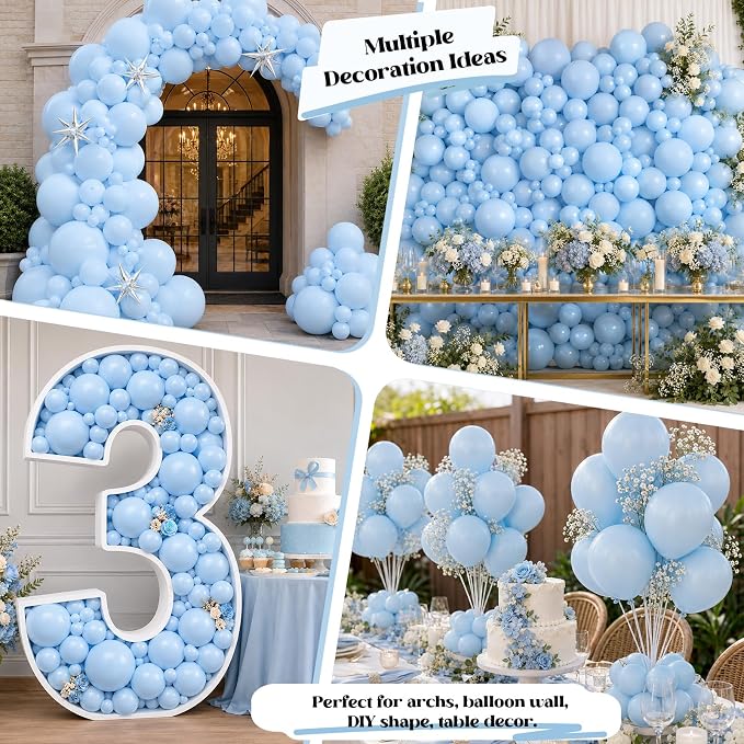Pastel Blue Balloons - Image 5