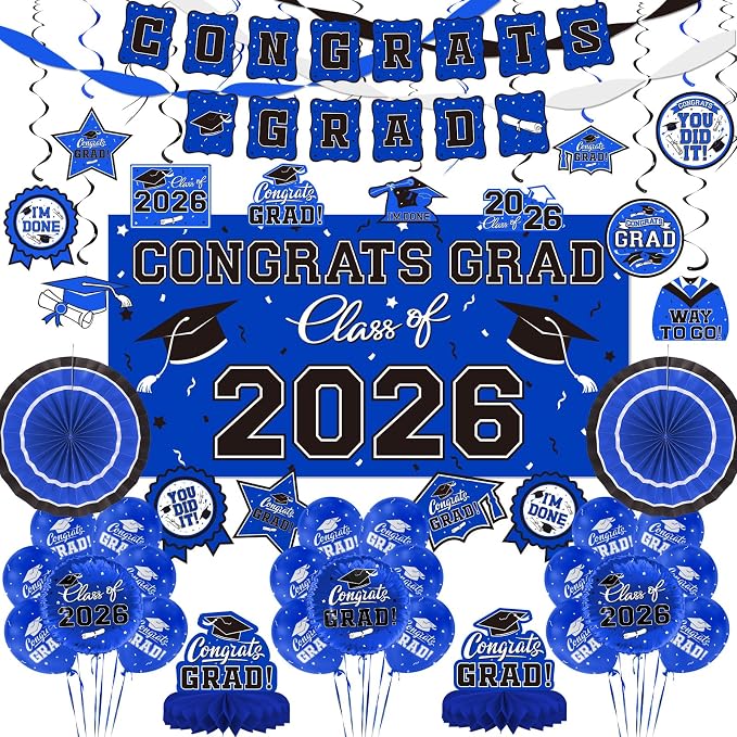 Graduation Decorations 2026 Set by Gatherfun