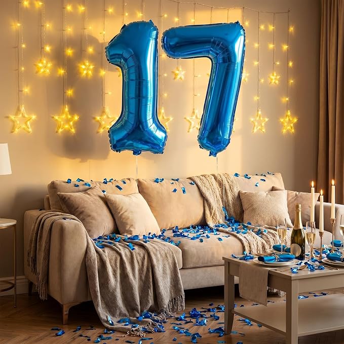 YPSelected 32 Inch Large Foil Helium Number Balloon Birthday Wedding Party 0-9 - Image 3