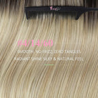 YoungSee Human Hair Tape in Extensions Ombre Real Hair Extensions Tape ins for Women Balayage Dark Brown to Blonde Tapes Hair Extension Real Human Hair Silky Straight 18In 20pcs 50g
