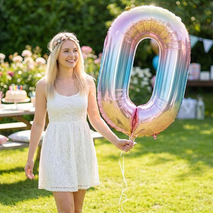 Number 10 Balloon Foil Mylar Balloons - Image 3