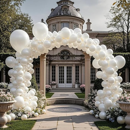 100pcs Pearl White Balloons 12 inch White Latex Party Balloons - Image 5