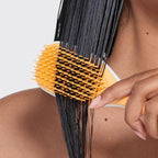 Tangle Teezer Ultimate Detangler Hairbrush, Eliminates Knots & Reduces Breakage, Mini Hair Brush for Travel, Small Hands & All Hair Types, Ice Blue & Sweet Orange