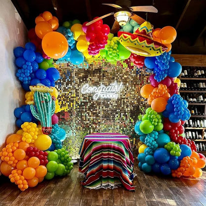 Mexican Fiesta Party Decorations Fiesta Balloon Arch Colorful Mexican Themed - Image 5