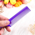 Leinuosen 3 Packs Rat Tail Comb Steel Pin Rat Tail Carbon Fiber Heat Resistant Teasing Combs with Stainless Steel Pintail ()