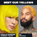 Good Dye Young Semi-Permanent Hair Color, Vegan and Cruelty-Free Yellow Blonde Hair Dye, Last up to 24 Washes, Non-Damaging Conditioning Hair Color (5FL OZ, Steal my Sunshine)