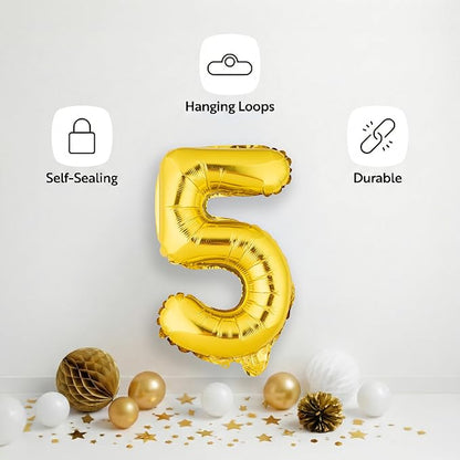 Restaurantware-Balloonify 16 Inch Number Balloon, 1 Digital Party Balloon - Image 4