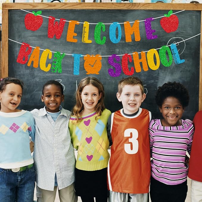 Welcome Back to School Banner for First Day of School Decorations - Image 2