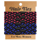 EasYoung 10pcs Braided Men's Hair Ties, For Buns, Curly Thick Dense Hair, No Crease Coils