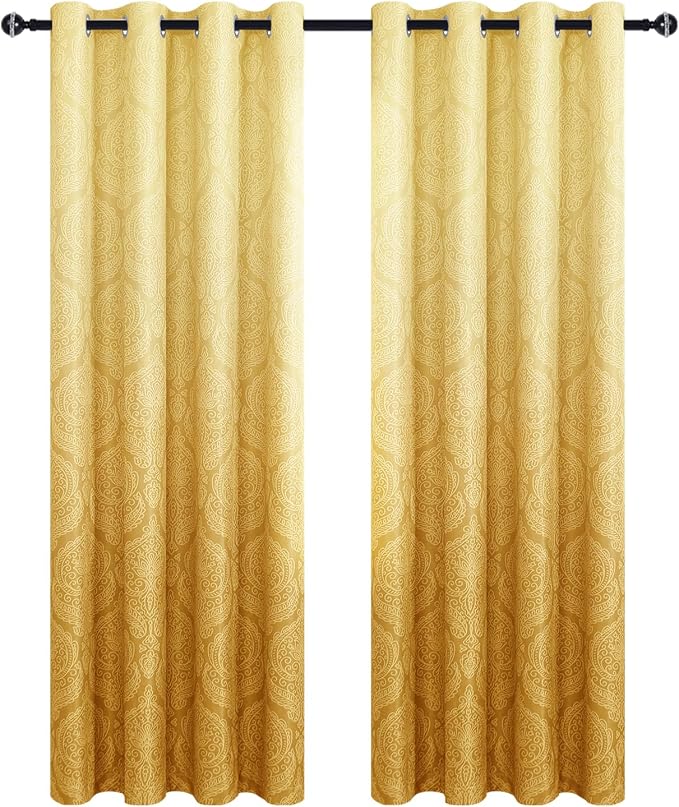 DWCN Ombre Blackout Curtains for Bedroom - Image 9