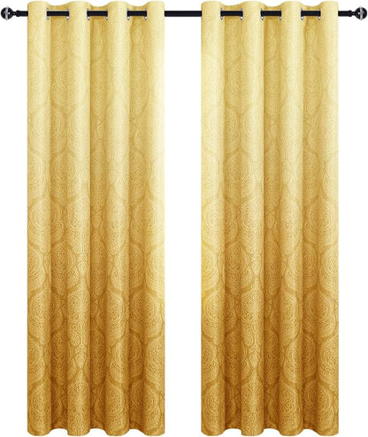 DWCN Ombre Blackout Curtains for Bedroom - Image 9
