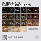L'Oreal Paris Colorsonic Permanent Hair Dye Cartridge, Hair Color for Root Touch Up, Gray Coverage or All Over Color in just 5 Minutes, 6RR Light Intense Red Brown (Coloring Device Sold Separately)