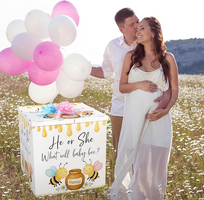 AmazingSpark 28in Giant Gender Reveal Gift Box - Image 6