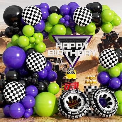 Monster Truck Balloon Arch Garland Kit 156pcs - Image 4