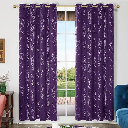 Deconovo Living Room Curtains 108 Inch Long, Thermal Insulated, Room Darkening - Image 2