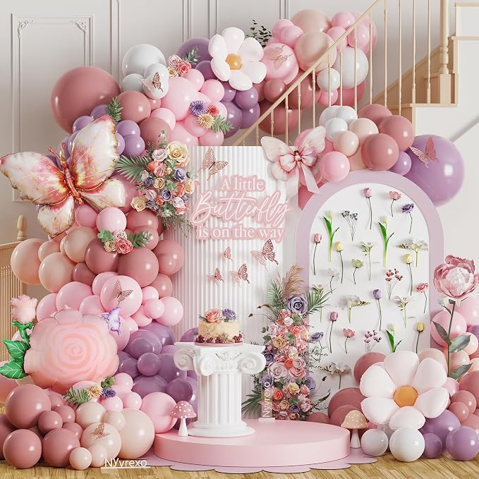 Spring Butterfly Birthday Decorations by Nyvrexo
