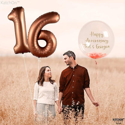 KatchOn Coffee Brown 1-Piece Number 16 Balloon - Image 7