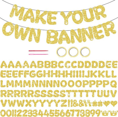 116PCS DIY Banner Customizable Birthday Banners Graduation Banner Custom Party by Unknown