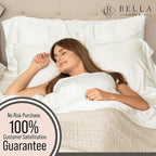 Bella Coterie | Luxury Bamboo Viscose King Size Pillowcase Set | 100% Organically Grown | Ultra Soft | Cooling | 2 Pcs [Ivory]