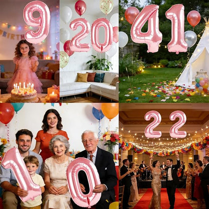 40 Inch Number 41 Balloons for 41st Birthday Party Decorations, 0-100 Jewelry - Image 7