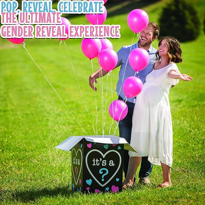 Fun Express Gender Reveal Balloon Box - Image 4