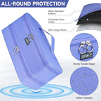 Travel Carrying Case Compatible with Shark Flexstyle/FlexFusion/Hair Dryer,Double-Layer Hair Hot Tools Storage Bag Fits for Dyson Airwrap Styler/Supersonic Hair Dryer and Attachments,Purple-Bag Only
