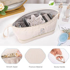 Initial Personalized Hair Dryer Case,Double-Layer Hair Tools Travel Carrying Case for Shark FlexStyle with Hair Dryer Bag- Hair Air Wrap Dryer Case Flat Curling Iron Travel Organizer Gift