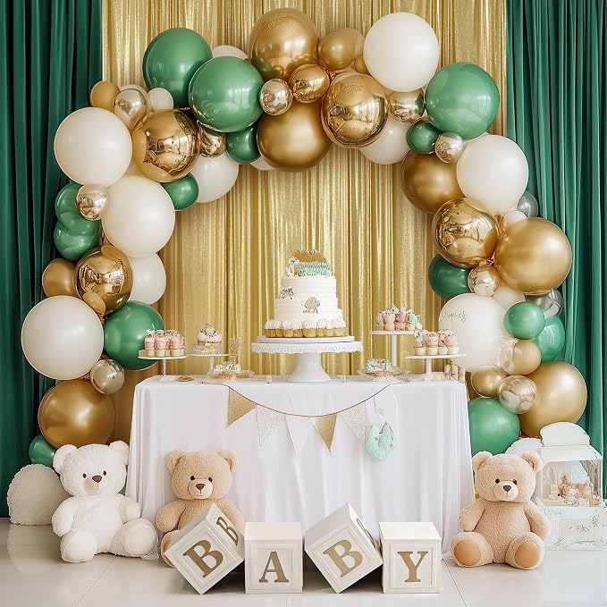 Outpain Thick 40 ft x 10 ft Gold Sequin Backdrop Curtain - Image 5