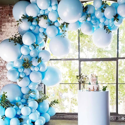 PartyWoo Light Blue Balloons 50pcs Baby Pastel Sky Aqua Blue Color | Balloons - Image 3