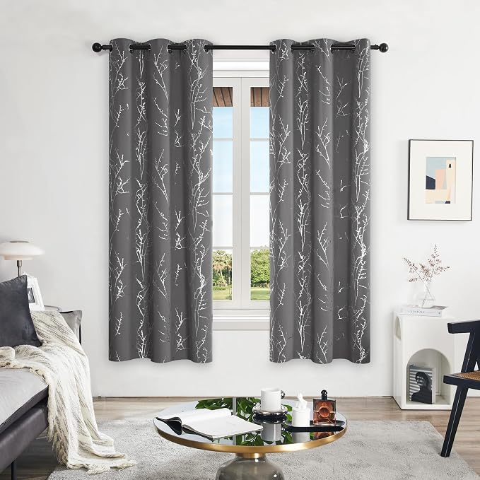 Deconovo Living Room Curtains 72 Inches Long, Thermal Insulated, Room Darkening - Image 2