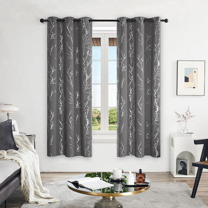 Deconovo Living Room Curtains 72 Inches Long, Thermal Insulated, Room Darkening - Image 2