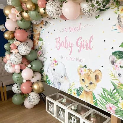 Pink and Green Balloons, Jungle Safari Balloon 12 Inch Leopard Cheetah Print - Image 7