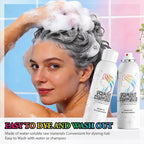 Temporary Hair Color Spray | 150ml Instant Silver Gray Hair Spray for Adults & Kids | Washable & Non-Sticky, Gentle Formula, Grey | Halloween, Cosplay, Costume Party, Festivals