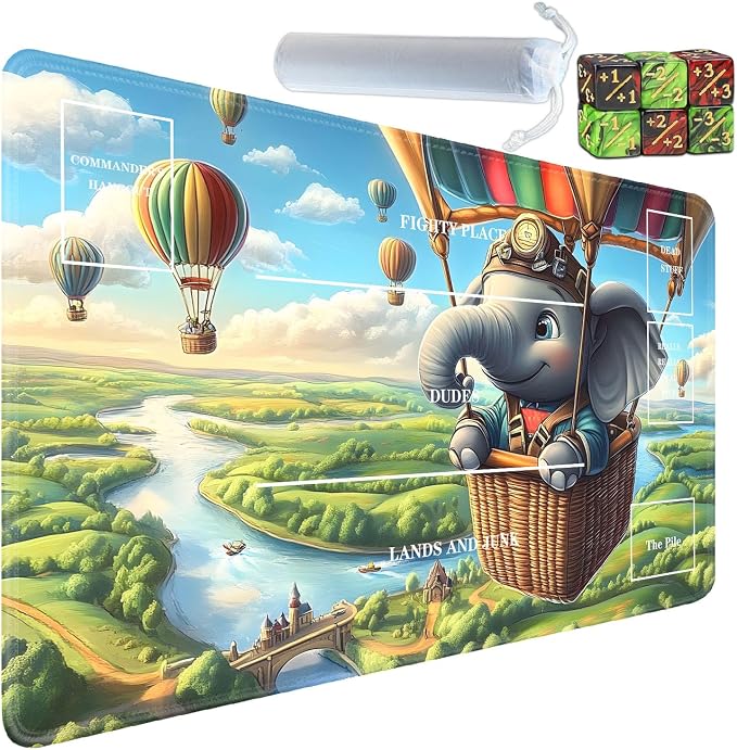 for TCG Playmat with Zones, Non-Slip Rubber Bottom Trading Card Game Mat with by Unknown