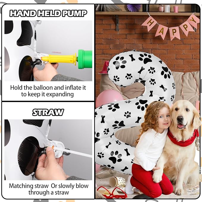 40 Inch Dog Foil Birthday Balloons - Image 4