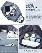 Gym Bag Womens,Travel Duffel Carry on Bag Sport Tote Bag Weekend Overnight Bag