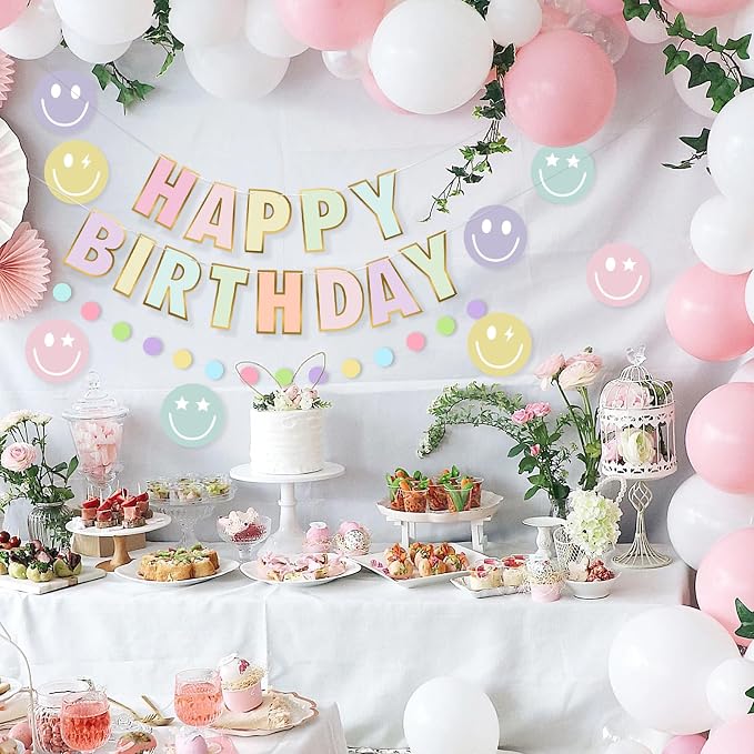 Pre-Strung Happy Birthday Banner, NO DIY Party Decorations | Birthday Party - Image 6