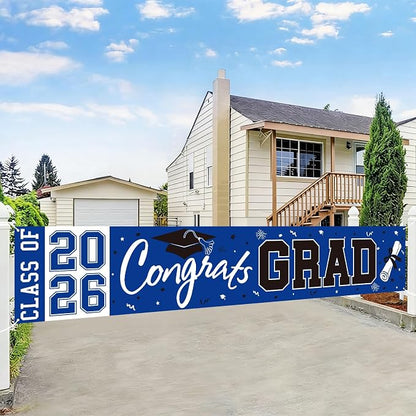 2026 Graduation Yard Sign, Large Congrats Grad Yard Banner Class of 2026 Banner by Pedel