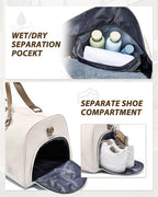 Gym Bag Womens,Travel Duffel Carry on Bag Sport Tote Bag Weekend Overnight Bag